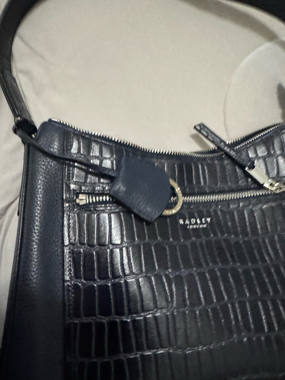 Radley London navy blue shoulder bag